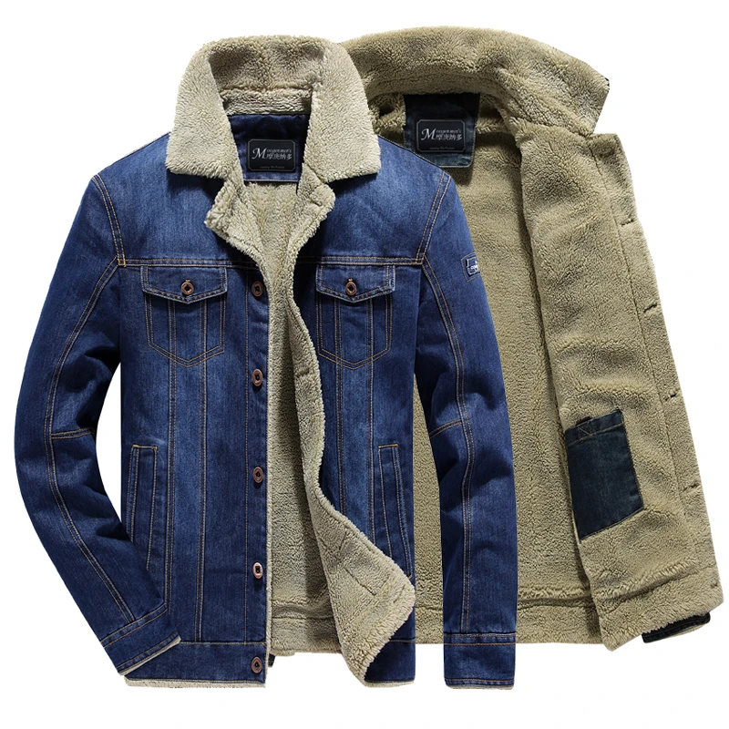 2020 Winter Men Denim Jacket Mens Fashion Casual Jeans Jacket Man Warm Thick Denim Coat Male Fur Collar Bomber Coats Outerwear Aliexpress