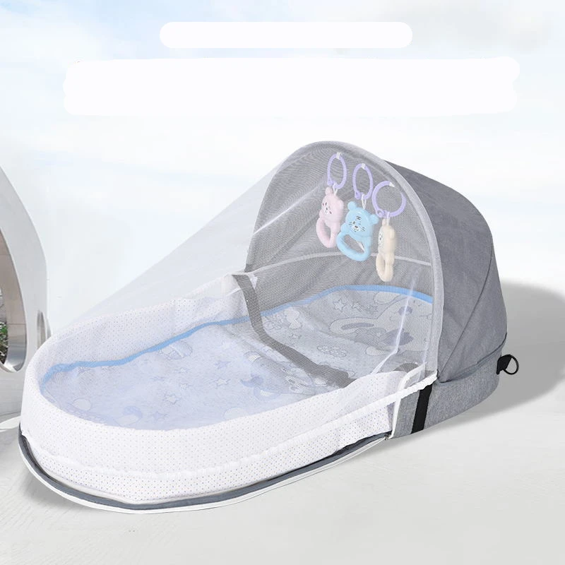 Sac de berceau Portable pour maman, moustiquaire de voyage, lit de bébé, Protection solaire, panier de couchage pliable et respirant pour bébé
