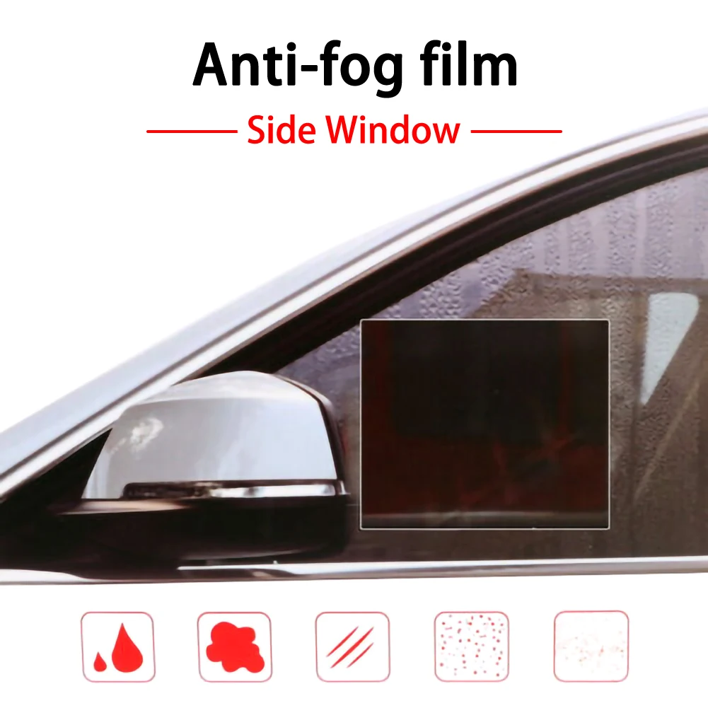 Anti Fog Side Window Car Rain Anti-fog Film Protective Film Anti-glare And Rain-proof Car Stickers Transparent Films Accessories