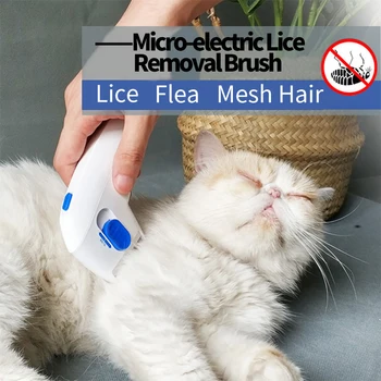 

Pet Electric Flea Removal Comb Cat Comb Lice Removal Flea Dog Comb Cat Brush in Vitro Insect Killer