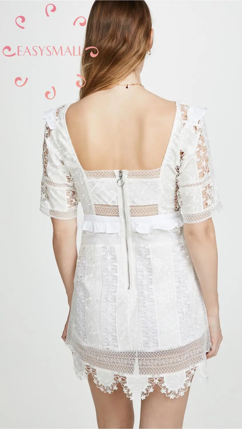 EASYSMALL for love lemons женское платье модное сексуальное винтажное летнее эксклюзивное высококачественное Повседневное платье с высокой талией