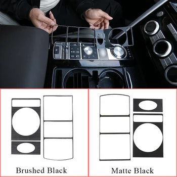 

Aluminum Alloy Matte/Brushed Black Gear Function Area Protector Cover Trim For Land Rover Discovery 5 LR5 L462 S/SE 2017-2020