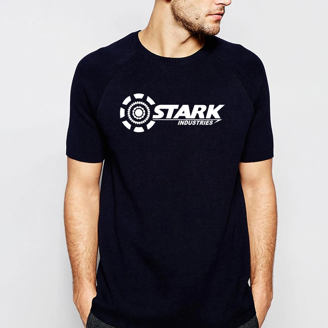 Men Summer Iron Man T Shirt Tony Stark Tshirt Industries Super Hero Short Sleeve Cotton Tops Tees Streetwear Sportswear | Мужская одежда
