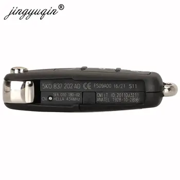 Keyforkess OEM 434Mhz ID48 chiave di vibrazione a distanza OEM per VW Volkswagen Beetle Caddy Eos Golf Jetta Polo Scirocco Tiguan Touran - Jingyuqin OEM 434Mhz ID48 chiave di vibrazione a distanza OEM per VW Volkswagen Beetle Caddy