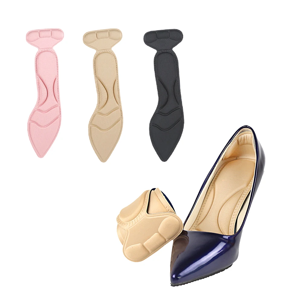 

Thickened High Heel Insole Women Massage Anti-Pain Sweat-Absorbing Heel Cushion Shock Absorption Insole