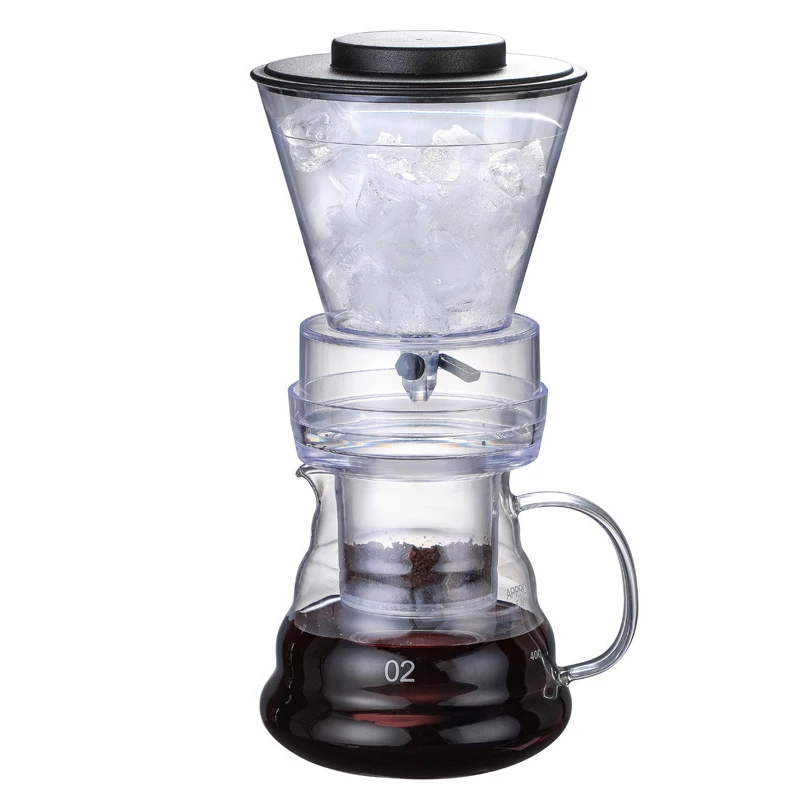 Coffee Pot-1 КАПЕЛЬНАЯ, для воды и льда, кофеварка для бариста, стеклянная Перколятор, кофе-машина, большой фильтр, чашка для холодного заваривания, Кофеварка, вода, чай, Мока, горшок 500 мл - Цвет: Coffee Pot-1