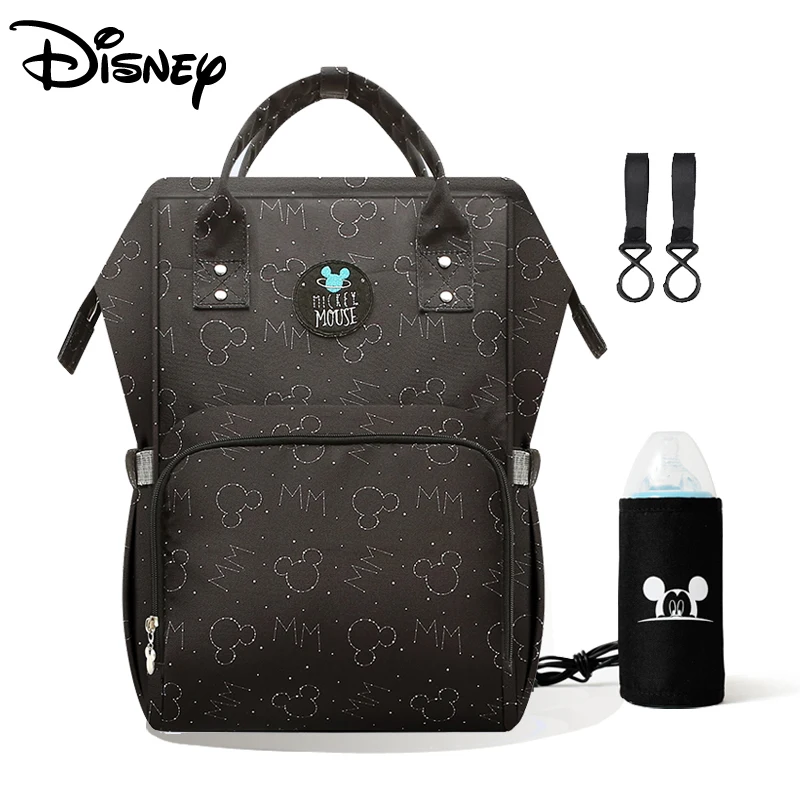 Натуральная сумка для подгузников Disney рюкзак с usb изоляцией детские сумки мамы