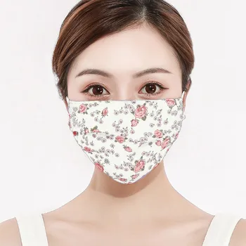 

Face Mask Scarf Cubrebocas Fashion Couple Print Mask Activated Carbon Outdoor Mouth Mask Washable Reuse Mascarilla