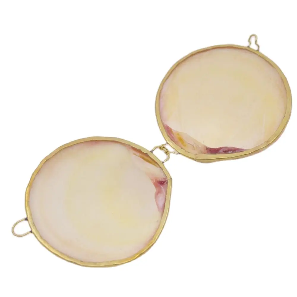 5 PCS 60mm-70mm Clam Shell Box Natural White Mother of Pearl Jewelry Boxes