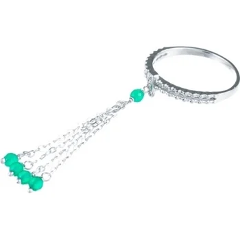 

Jay VI ring with agate and cubic zirconia
