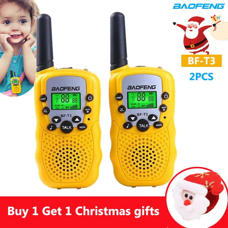 2 шт./компл. мини детей иди и болтай Walkie Talkie Baofeng BF T3 22 Каналы детские игрушки
