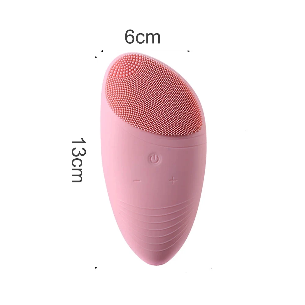 Electric Silicone Facial Cleaning Brush Face Cleaning Mini USB Rechargeable Smart Ultra Facial Cleanser Cleansing Tools