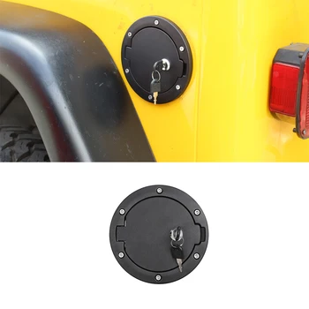 

Car Fuel Tank Cap Cover with Lock for Jeep Wrangler TJ 1997 1998 1999 2000 2001 2002 2003 2004 2005 2006 Car Exterior Accessory