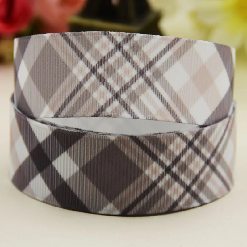 

7/8 ''22 мм, 1" 25 мм, 1-1/2 "38 мм, 3" 75 мм узор в клетку с принтом полушерстяной лентой вечерние свадебные украшения 10 ярдов X-02467