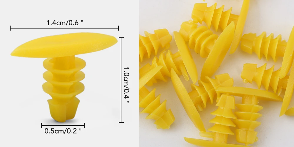 100pcs Universal Mixed Clips Car-styling Auto accessories For Audi A3 A4 B6 B8 B7 B5 A6 C5 C6 Q5 A5 Q7 TT A1 S3 S4 S5 S6 S8