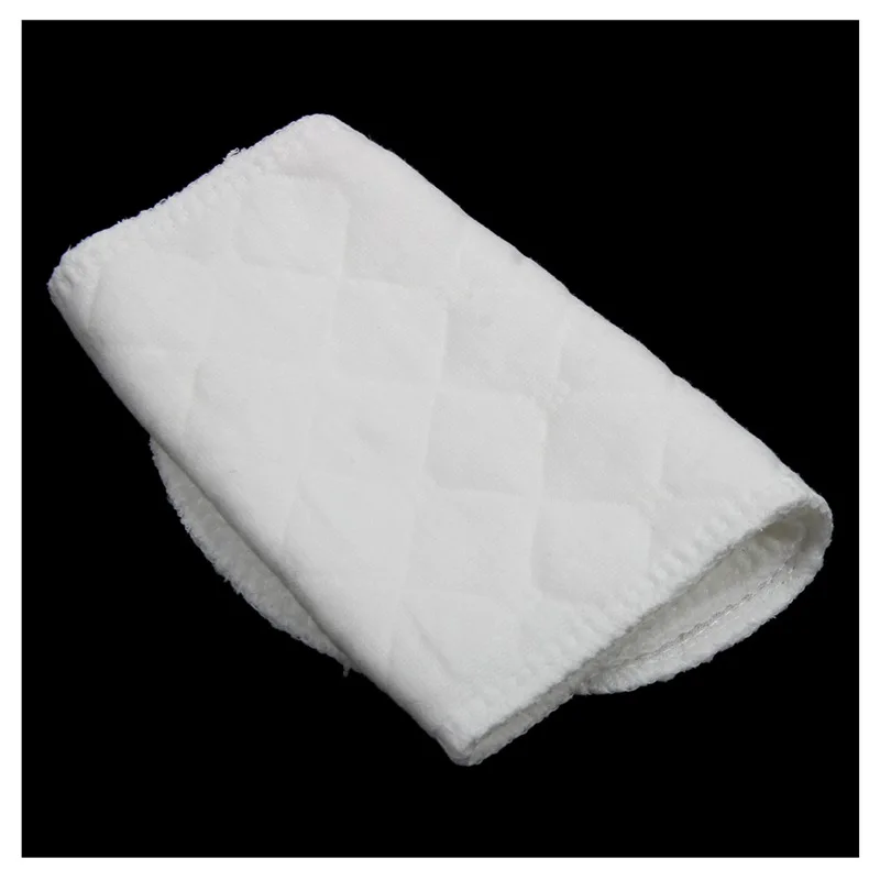 Reusable Soft Baby Diapers Cloth Diaper Inserts 3 Layers 100% Cotton Washable White