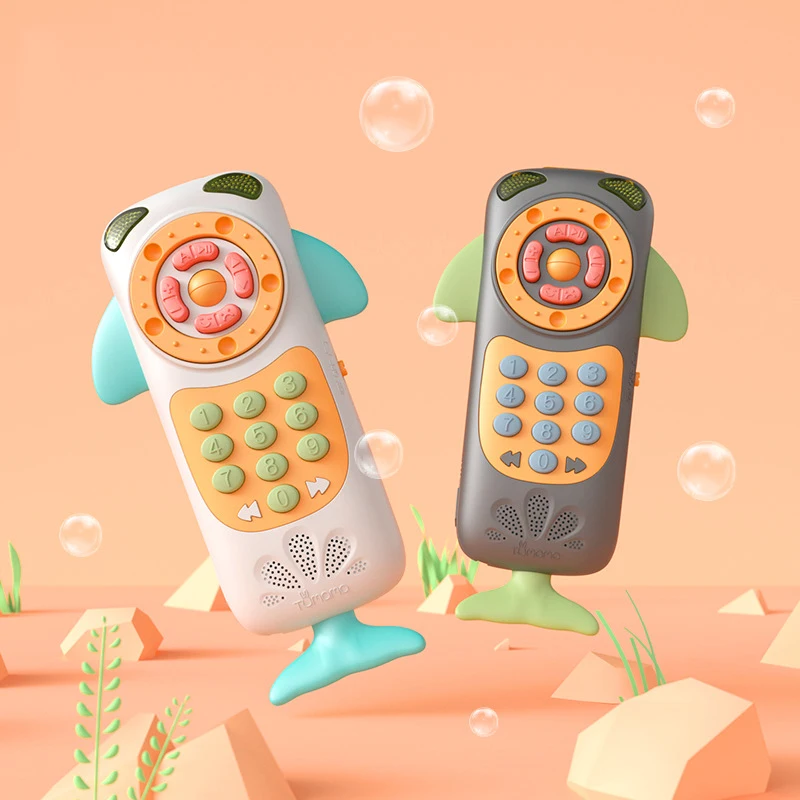 

Baby Toy Phone Baby Remote Control Toy Touch Screen Toy Phone Play Mobile Phone Voice Simulating English Words Player Rattles