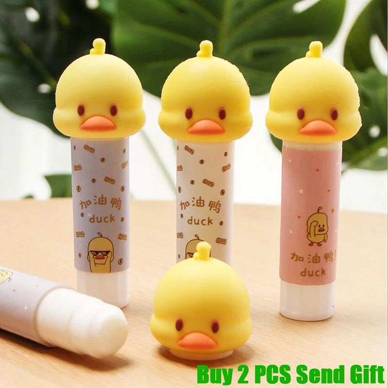 Модный дизайн милая маленькая Желтая утка однотонный клей карандаш для