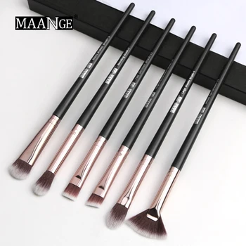 

6pcs Make up Brushes Kit Fan Brush Cosmetic Eyeshadow Eyebrow Eye Blender Makeup Tools set drop shipping