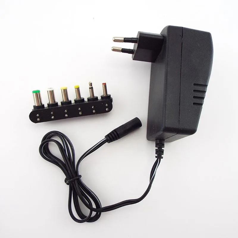 AC DC 3v 4 5 v 5v 6v 7 9v 12V Мощность Зарядное устройство питания адаптер штекер 2.5A