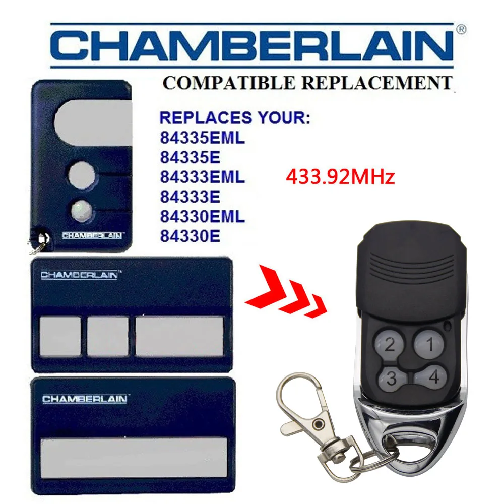 CHAMBERLAIN 84335EML 84335E 84333EML 84330E пульт дистанционного управления 433 МГц ворота гаражные