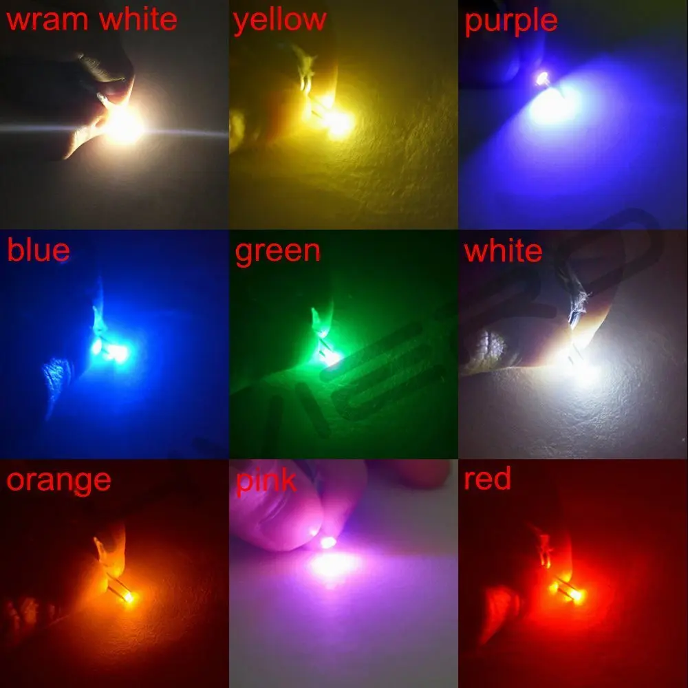 Hviero 0603pcs 0603 UV SMD/SMT  Diode LED PLCC-6 3-CHIPS Super Bright lamp light Diodes green product