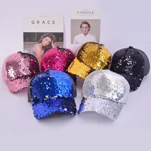 Новинка, блестки, пайетки блестки, блестящая сетчатая бейсболка, кепка, эффектная, симпатичная, регулируемая, для женщин, для девушек, шапки для вечерние, Клубные,# L5