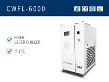 Máquina enfriadora de agua, CWFL 6000 para enfriar, cortadora láser de fibra de 6000W