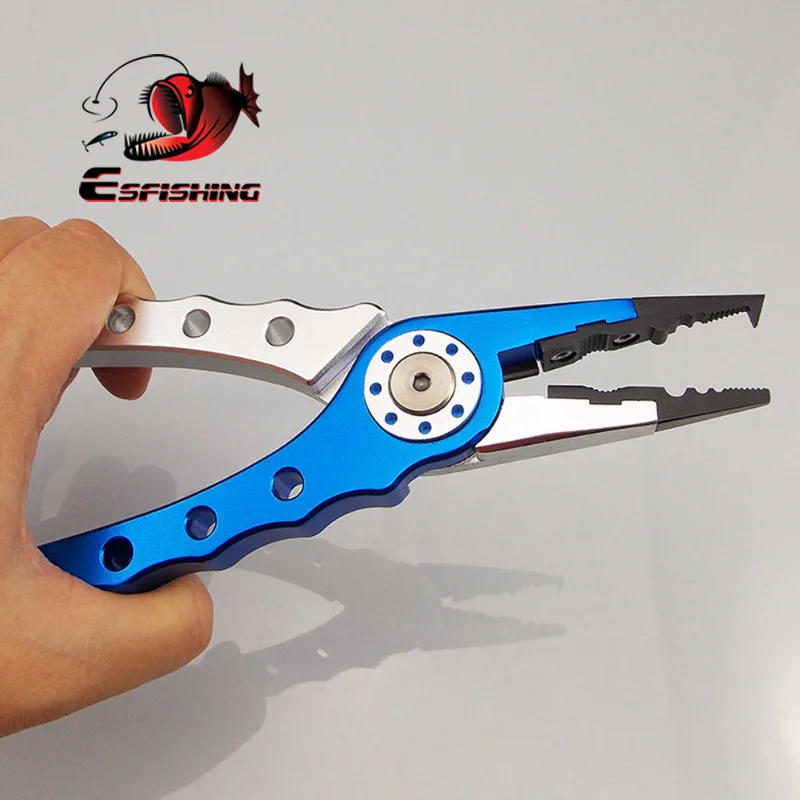 

ESFISHING Fishing Multifunctional Plier Camping Secure Pliers Lip Grips Fish Remove Liner Cutter Trimming Fishing Tools