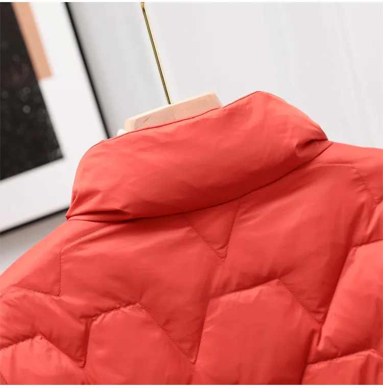 SEDUTMO Winter Ultra Light Thin Duck Down Coat Women Slim Casual Jackets Autumn Fashion Pocket Basic Parkas ED1714