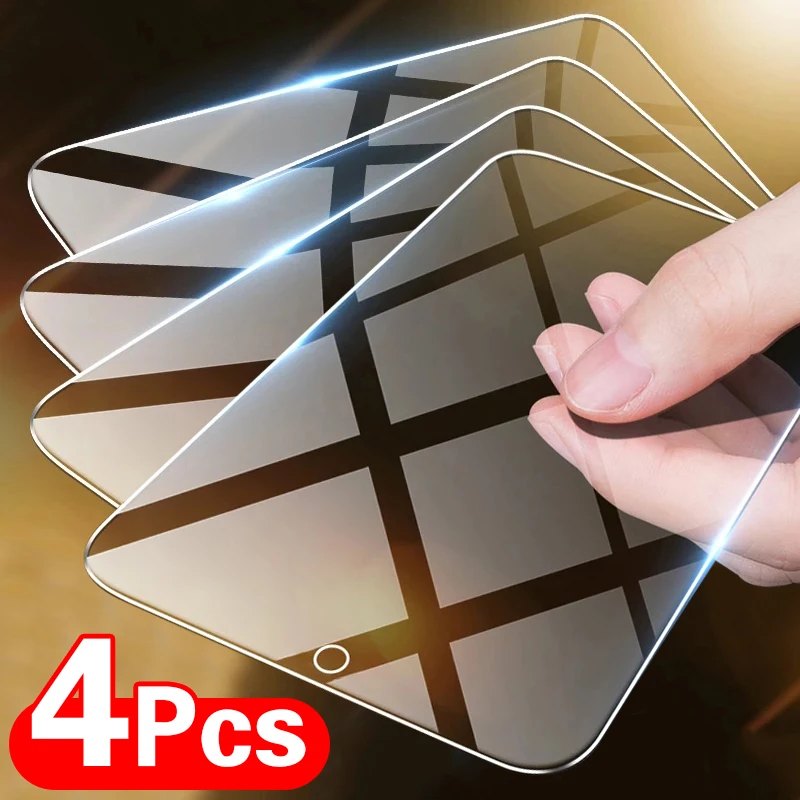 Protector de pantalla de cristal templado para móvil, vidrio templado para Huawei P30, P40, P20 Lite, P Smart 2019, 2021 Z, Mate 30, 20 Lite, 4 Uds.