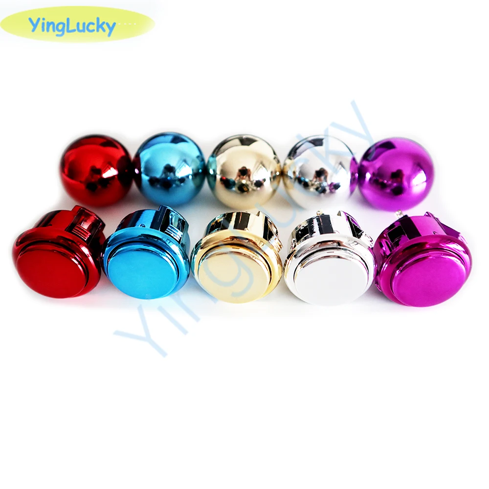 1 Pz Copia Sanwa Lb-35 Metallic Balltop E Pulsanti Stile Sanwa Con Oro Argento Cromo Viola Blu Rosso Colore Alla Galleria