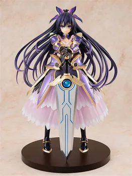 

26cm DATE LIVE Purple Yatogami Tohka Princess Holding Sword Beauty Girls Action Figure PVC Adult japanese Anime figures boys Toy