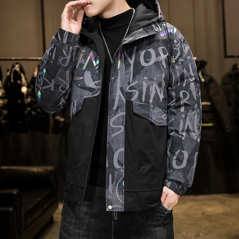 Men's Winter Hooded Duck Down Jackets Warm Thick Top Quality Down Coats Male Winter Overcoat Down Parkas Man Puffer Jackets
