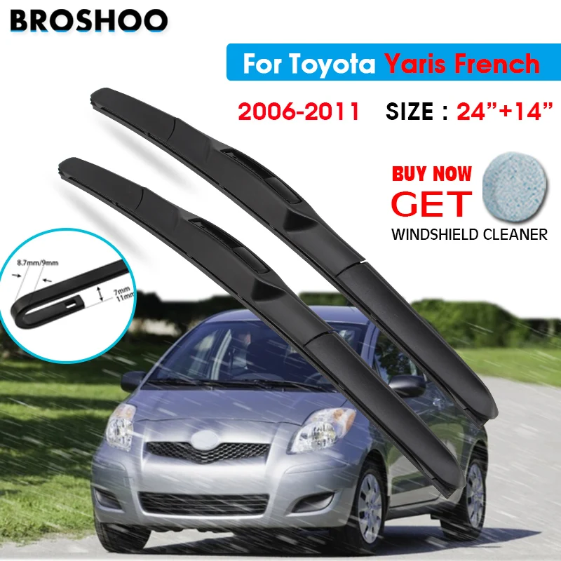 CarWiperBladeForToyotaYarisFrench241420062011AutoWindscreen
