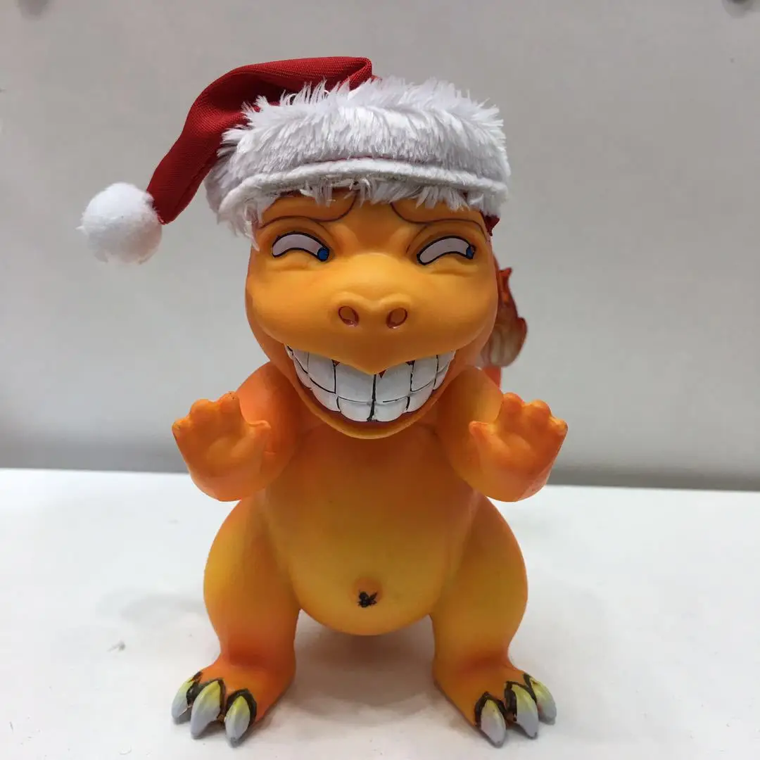 

Pokemon Pet Elf GK Wretched Color Expression Small Fire Dragon Christmas Edition Charizard Boxed Garage Kit