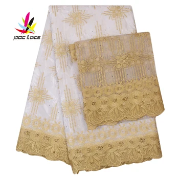 

African Wax Embroidery Lace Fabric With Stones 2020 High Quality Nigerian Brocade Water Soluble Lace For Men And Women AMY3135B