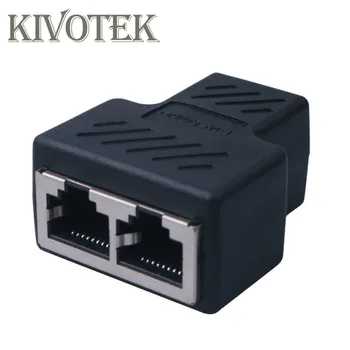 

1 split 2 Ways LAN Ethernet Network Cable RJ45 Female Splitter Lan Connector Adapter For PC Computer laptop Accessories