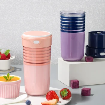 

400ml USB Rechargeable Blender Mixer Portable Mini Juicer Smoothie Juice Machine Necessary Artifacts for Home and Tourism
