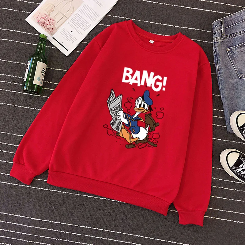 p49 2019 New Social Hoodies For Girls and boys Character duck Tops Women's Sweatshirt Long-sleeved