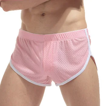 

Men Sexy Mid Rise Sleep Bottoms Underwear Breathable Boxers Trunks Shorts Briefs