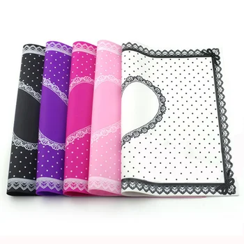 

Nail Art Desk Table Mat Silicone Mat Lace Design Manicure Salon Tool Pillow Foldable Washable Hand Rests Holder Table Pad 1 Pcs