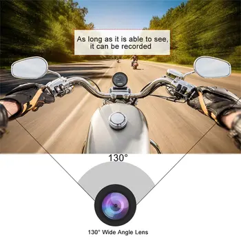 

130 Degree Wide Angle Motorcycle Locomotive Driving Recorder Hd 1080p Night Split Front And Rear Double Lens