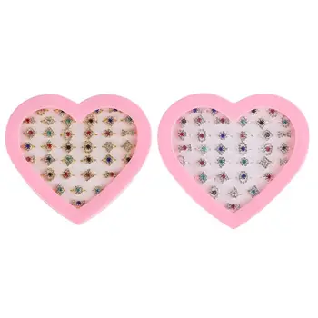 

Cartoon Shiny Rhinestone Ring Children Kids Girls Rings Party Gifts Dress Up Action Figures Toy