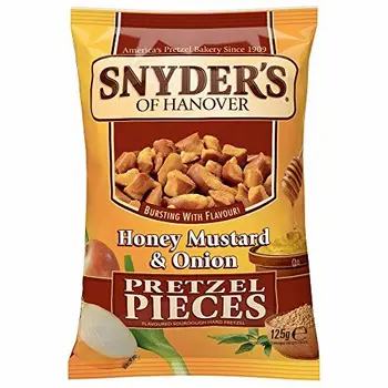 

Snyder's of Hanover Honey Mustard and Onion Pretzel Pieces (5 x 125-gram bags)