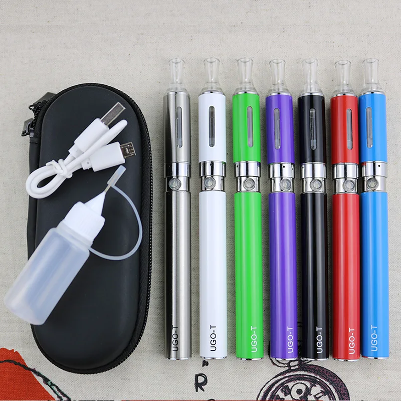 

UGO-T MT3 e Cigarette Zipper Case kits 1100 mah ugo t Battery MT3 Atomizer 2.4ml Starter kit Vape pen VS ego ce4 kits