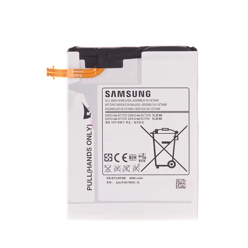 Батарея для samsung Galaxy Tab Tablet 4 7,0 7," Уголок T230 T231 T235 SM-T230 SM-T231 EB-BT230FBE 4000 мА/ч, полная емкость