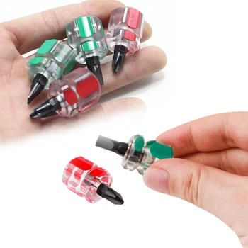 

Screwdriver Mini Small Portable Radish Head Screwdriver Transparent Handle Repair Hand Tools Precision Screwdriver Car Repair