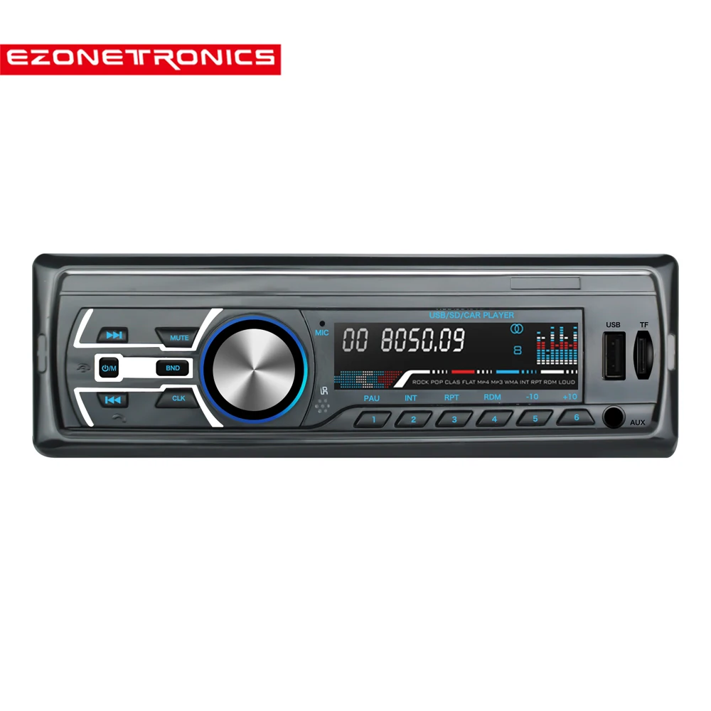 Автомобильный Радио стерео плеер Bluetooth телефон аудио Авто AUX IN MP3 FM/AM/USB/1Din/пульт