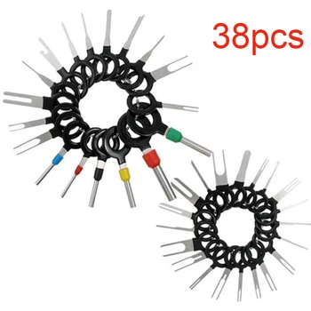 

38pcs Car Terminal Removal Electrical Wiring Crimp Connector Pin Extractor Kit Automobiles Terminal Repair Hand Tools